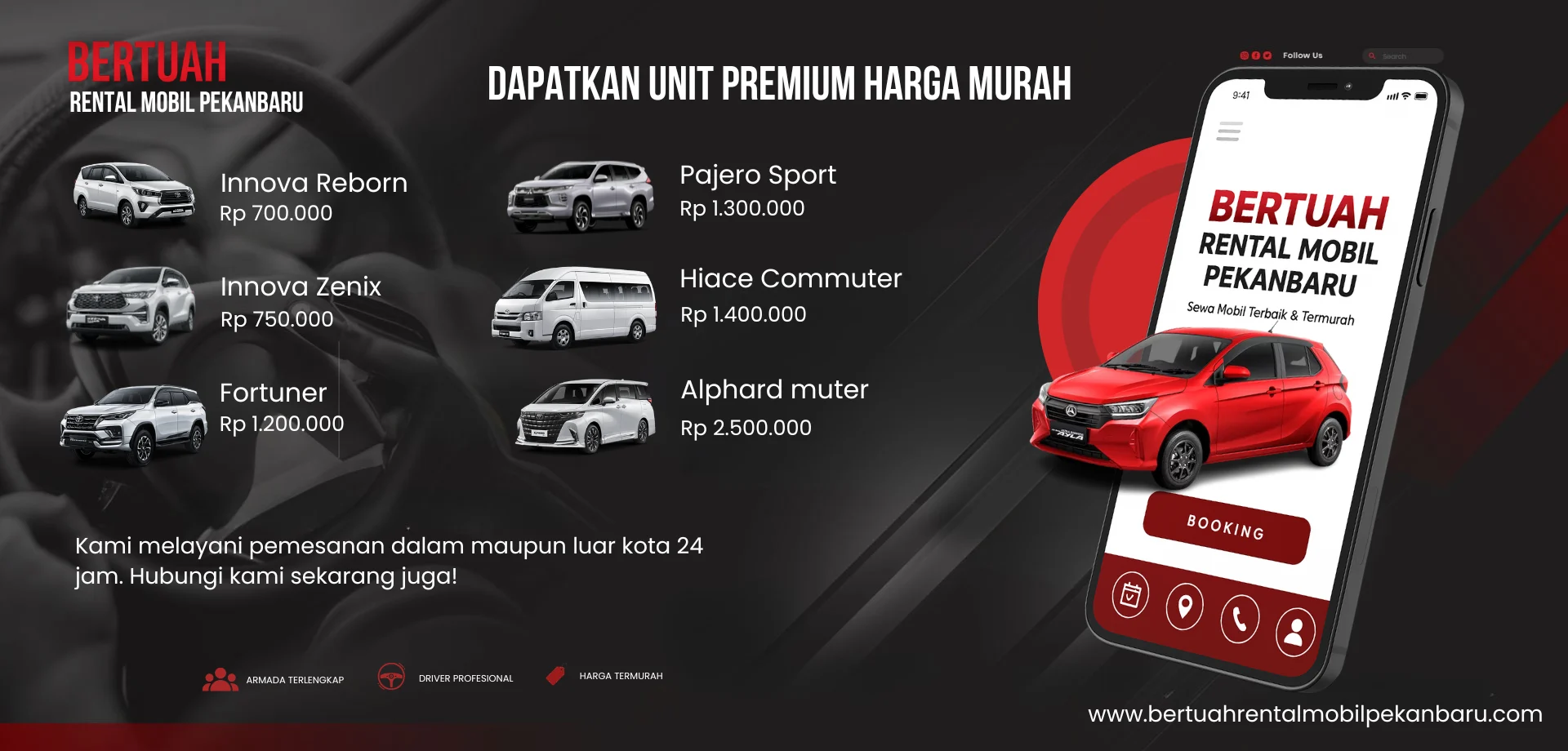 Bertuah Rental Mobil Pekanbaru